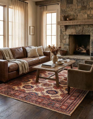 5' 7 x 8' 3 Hand Knotted Kazak Oriental Rug