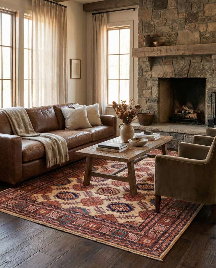 5' 7 x 8' 3 Hand Knotted Kazak Oriental Rug