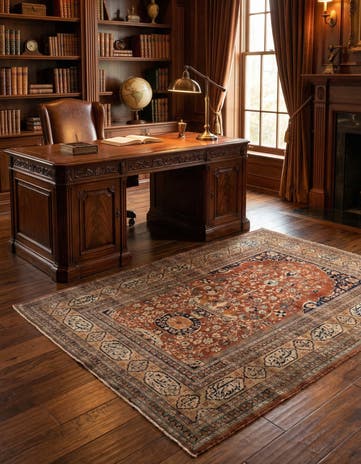 4' 2 x 5' 3 Tabriz Rug