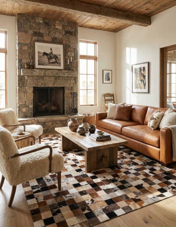 5' x 8' Cowhide Rug
