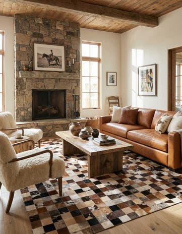 5' x 8' Cowhide Rug