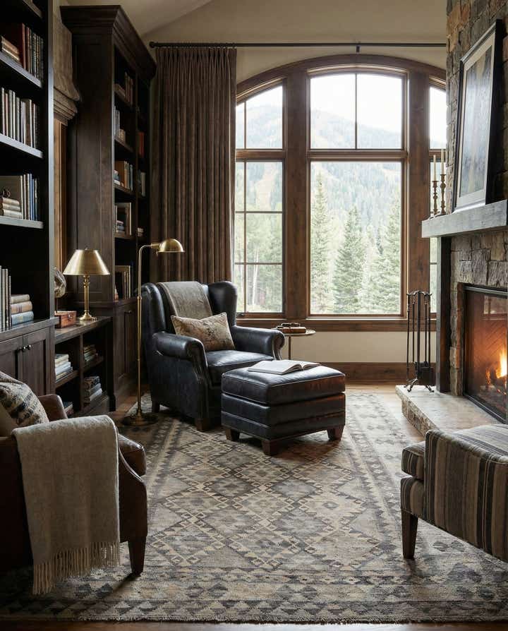 6' 8 x 9' 9 Hand Woven Kilim Maymana Wool Rug