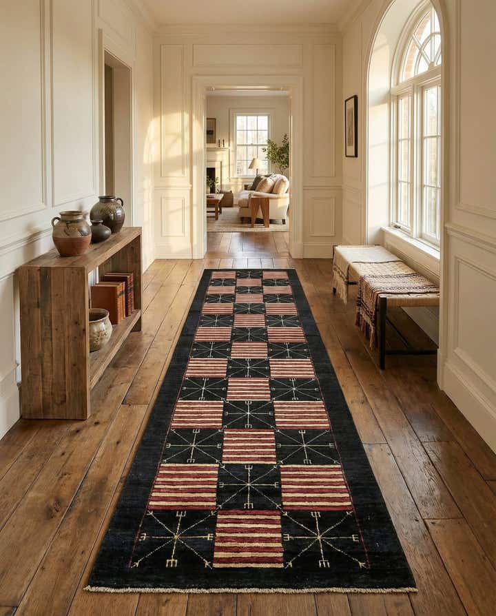 2' 6 x 9' 6 Hand Knotted Modern Ziegler Runner Rug