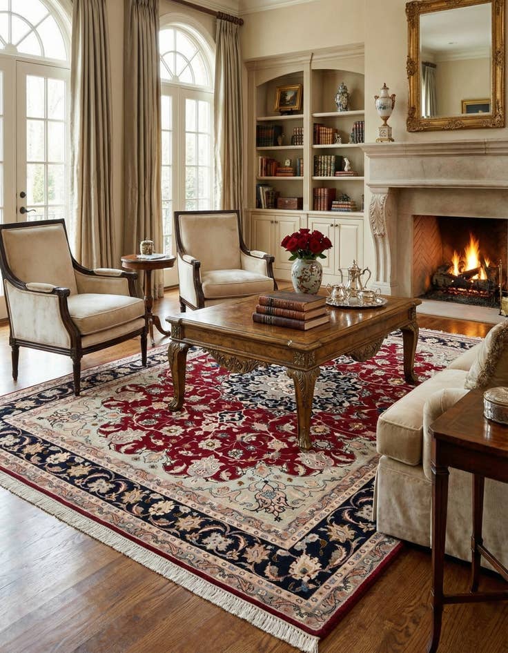 Detail image of  5' 9 x 7' 7 Tabriz Rug