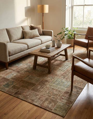6' 10 x 10' 2 Hand Knotted Ultra Vintage Persian Wool Rug