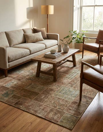 6' 10 x 10' 2 Hand Knotted Ultra Vintage Persian Wool Rug