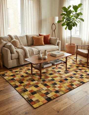 4' x 5' 10 Hand Knotted Modern Ziegler Oriental Rug