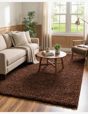 6' x 9' Solid Shag Rug