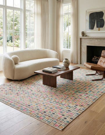 9' 1 x 11' 11 Hand Knotted Darya Wool Rug
