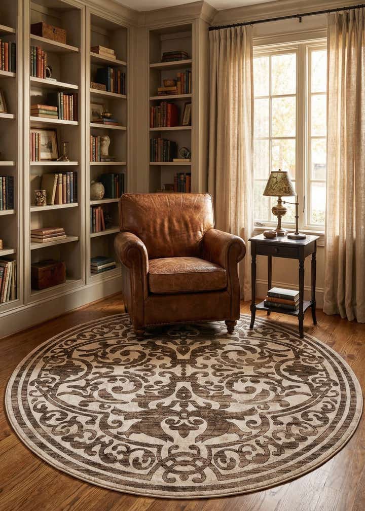 7' 10 x 7' 10 Hermitage Round Rug
