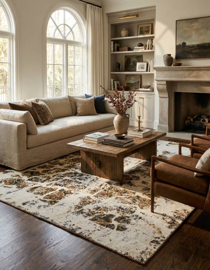 Detail image of  9' 4 x 11'  Hand Knotted Ultra Vintage Persian Wool Rug