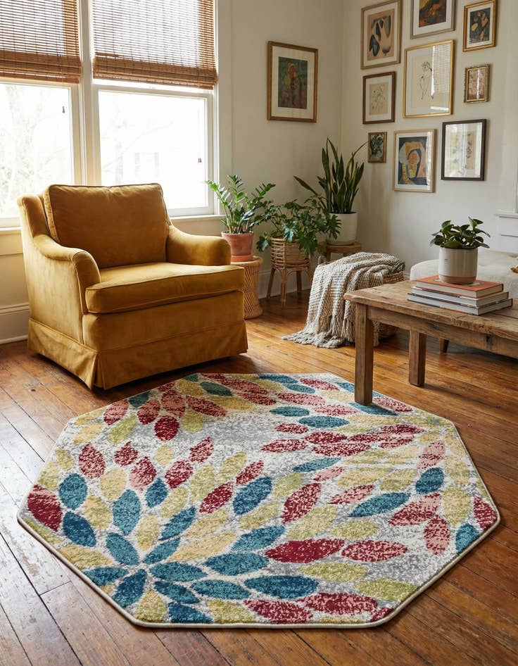 Detail image of 4' 1 x 4' 1 Charleston Octagon Rug