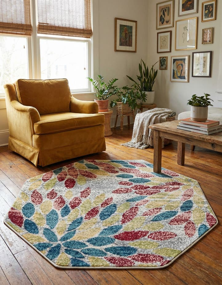 4' 1 x 4' 1 Charleston Octagon Rug