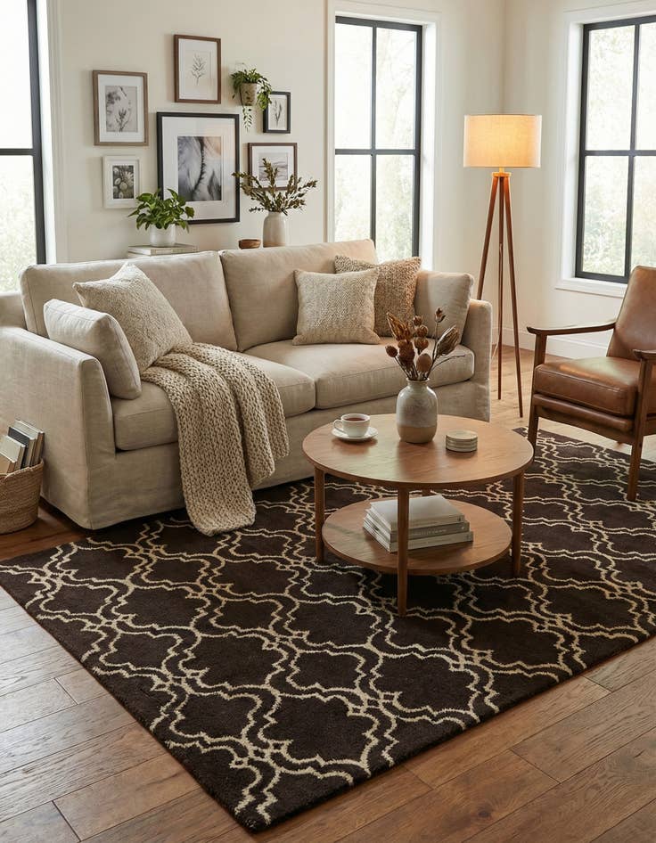 Detail image of 5' 1 x 7' 10 Luna Wool Rug