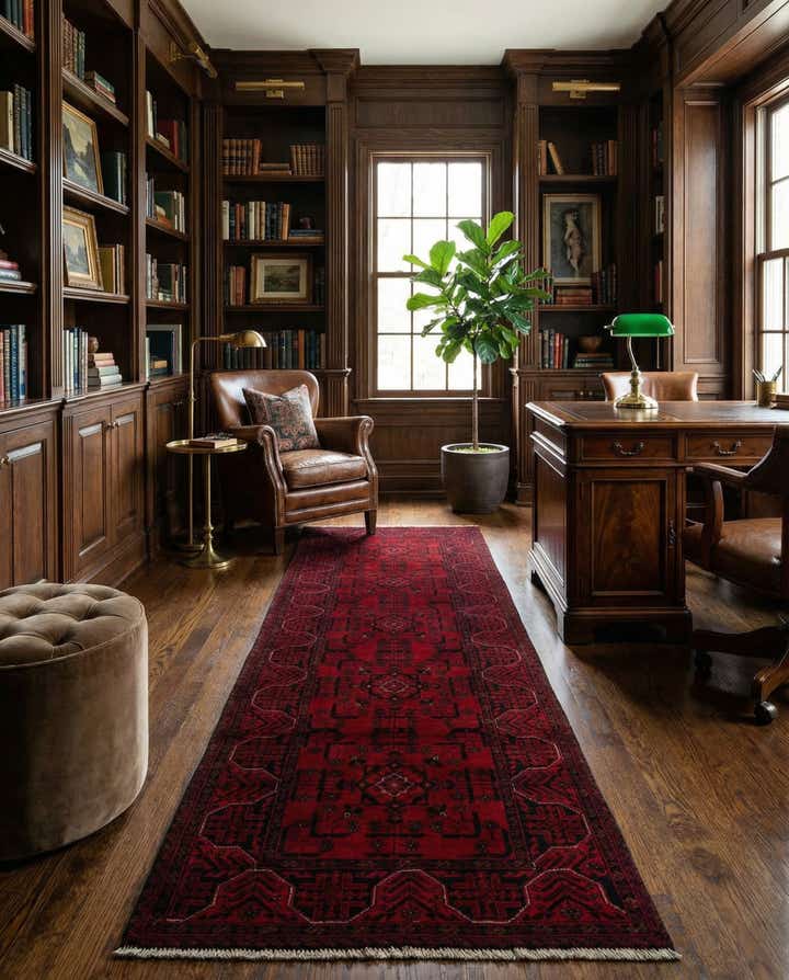 2' 7 x 9' 5 Hand Knotted Khal Mohammadi Wool Runner Rug