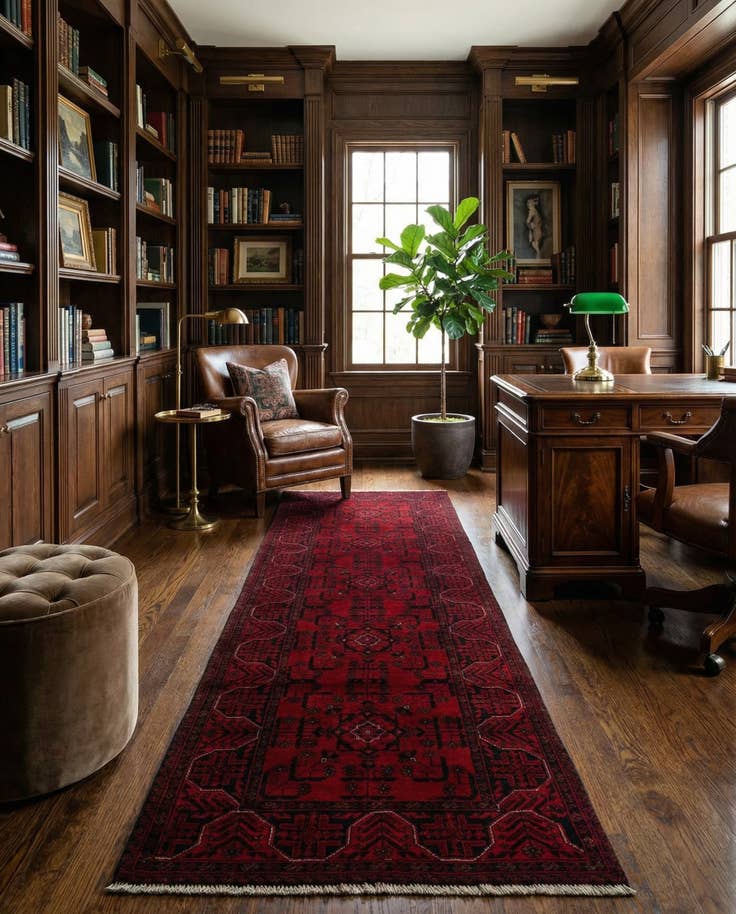 Detail image of 2' 7 x 9' 5 Hand Knotted Khal Mohammadi Wool Runner Rug