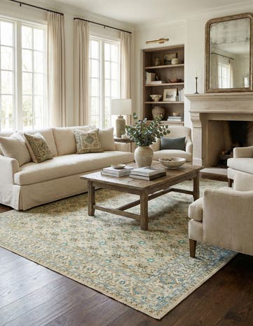 8' 9 x 13' Hand Knotted Ultra Vintage Persian Wool Rug