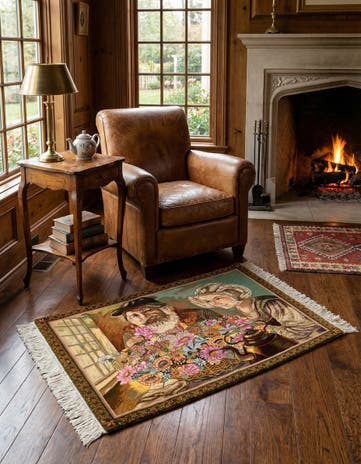 2' x 2' 9 Tabriz Wool Rug