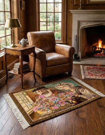 2' x 2' 9 Tabriz Wool Rug
