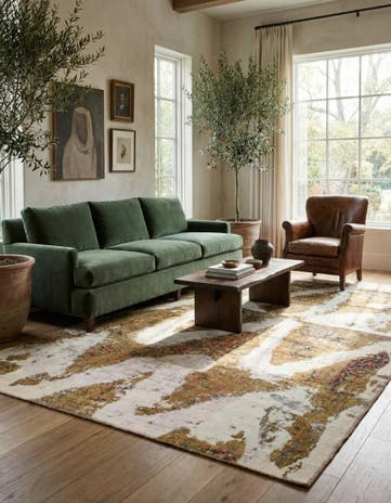 5' 6 x 7' 7 Hand Knotted Ultra Vintage Persian Wool Rug