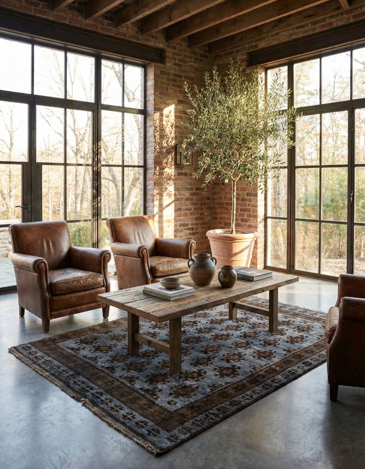 Detail image of 3' 4 x 5'  Hand Knotted Balouch Wool Rug