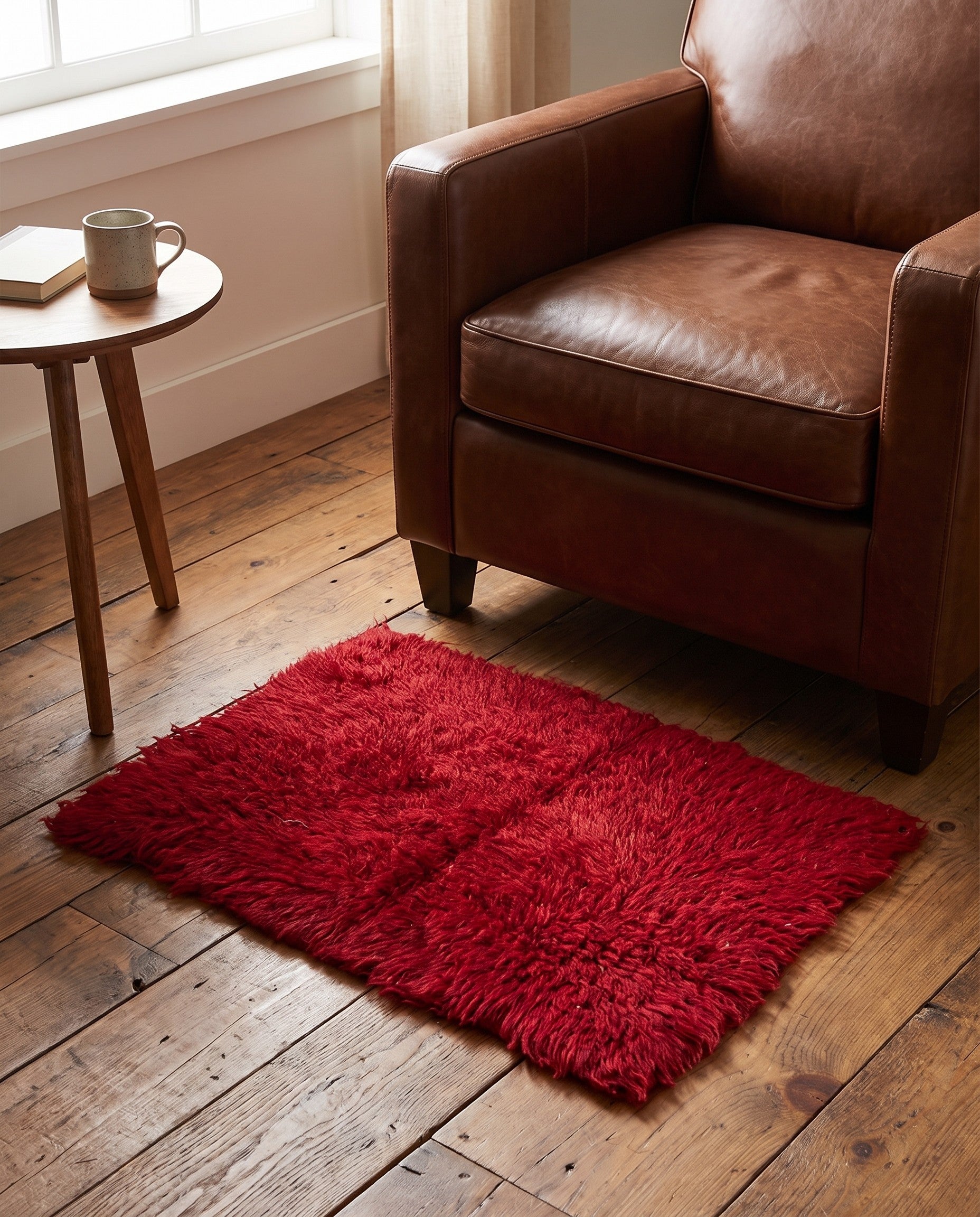 2' 2 x 2' 9 Hand Knotted Moroccan Wool Rug