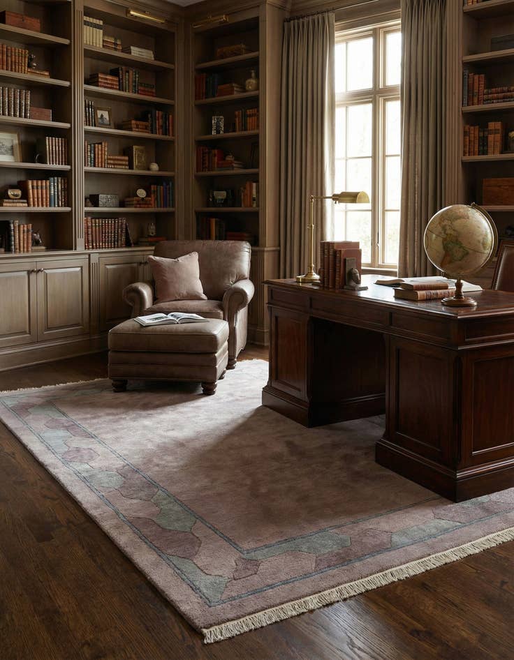 Detail image of  6' 9 x 10'  Hand Knotted Nepal Wool Rug