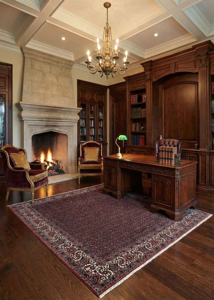 8' x 8' 3 Bidjar Wool Square Rug