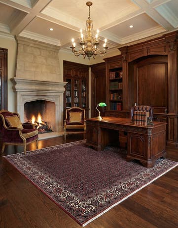 8' x 8' 3 Bidjar Wool Square Rug
