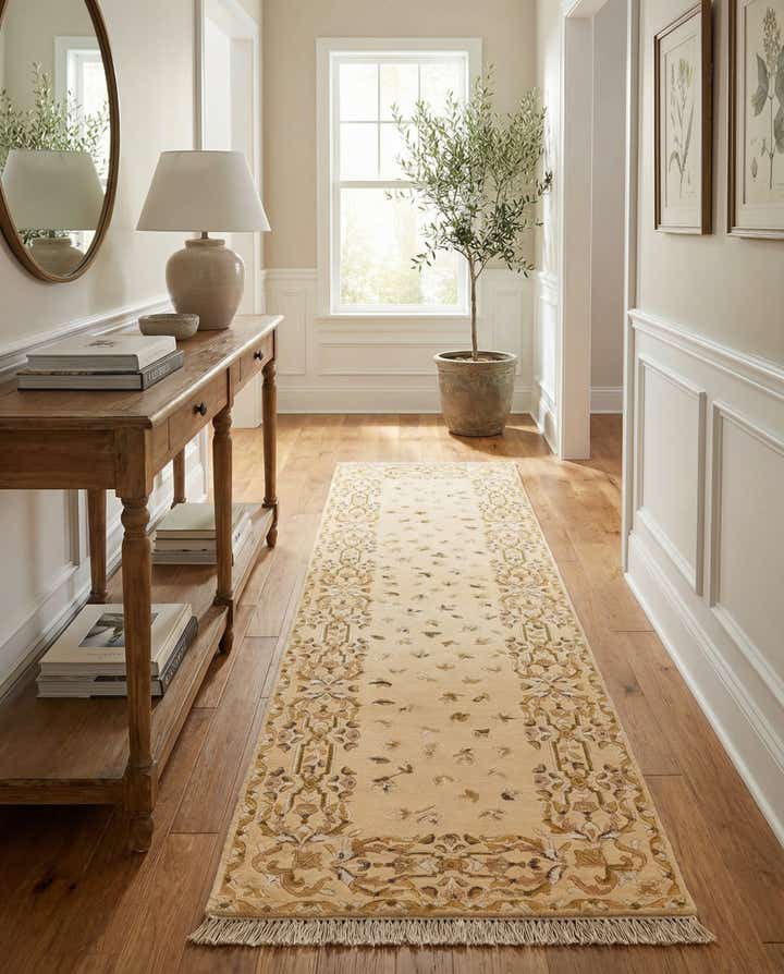 2' 8 x 9' 9 Hand Knotted Darya Wool Runner Rug