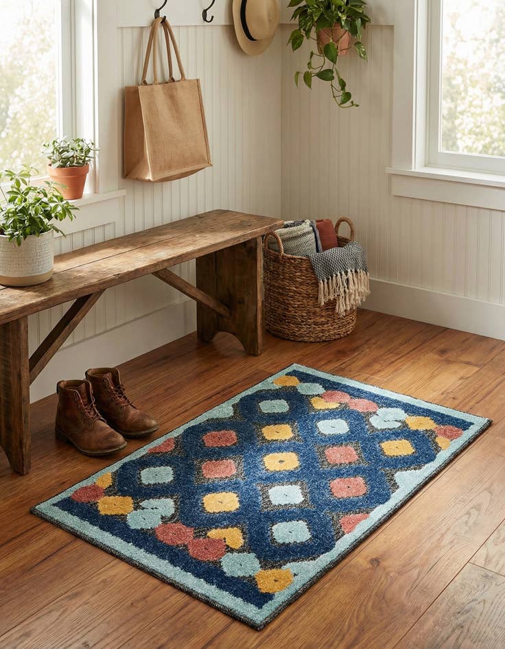 Detail image of 2' x 3' Easy-Clean Belize Indoor / Outdoor Rug