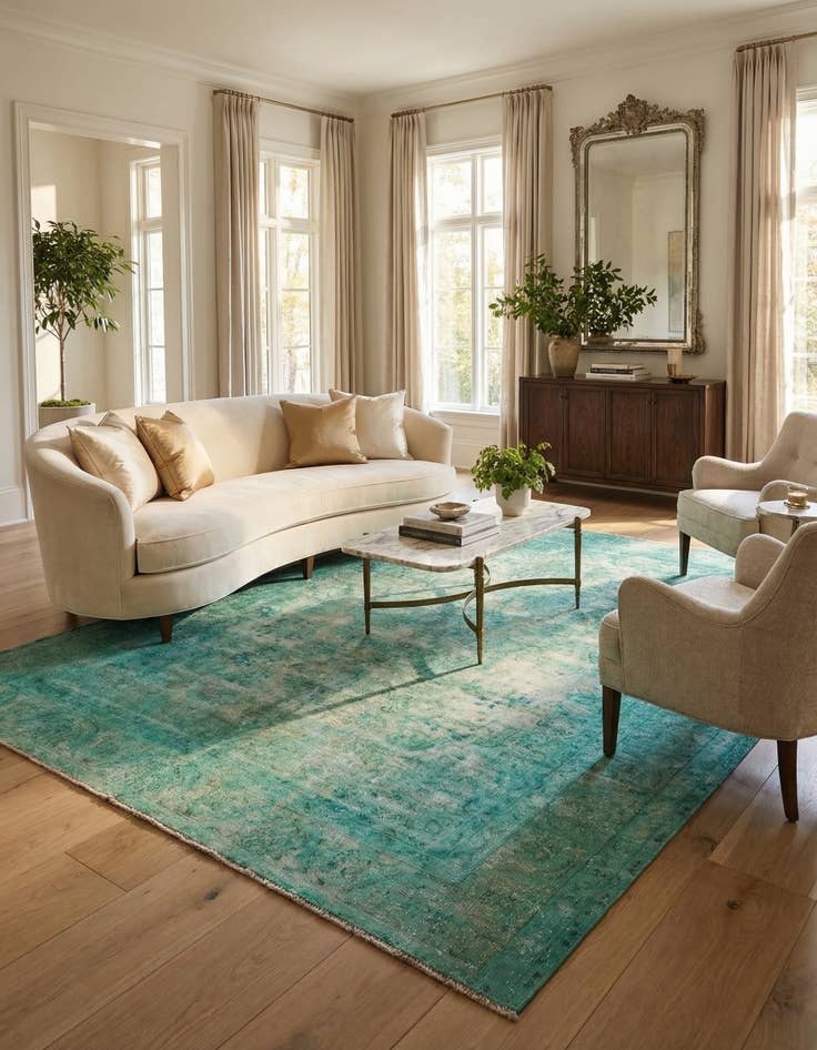 Detail image of 8' 7 x 10' 8 Vintage Royal Wool Rug