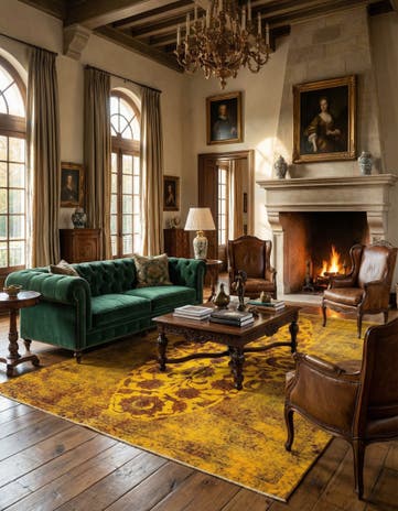 7' 1 x 11' 5 Vintage Royal Wool Rug