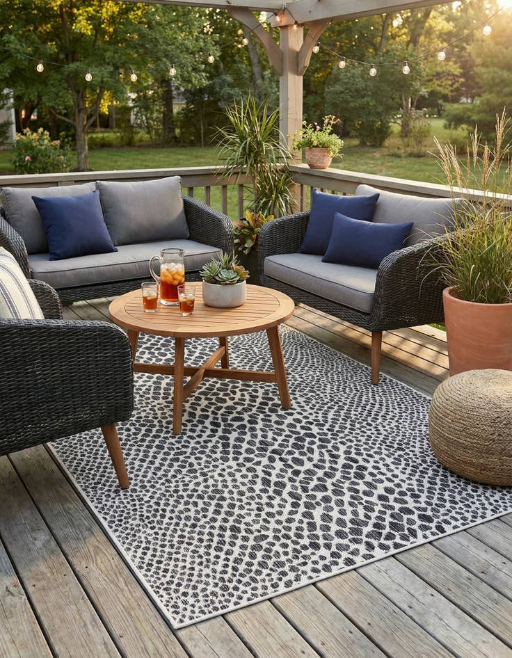 Detail image of  4' x 6'  Washable Jill Zarin Cape Town Indoor / Outdoor Rug