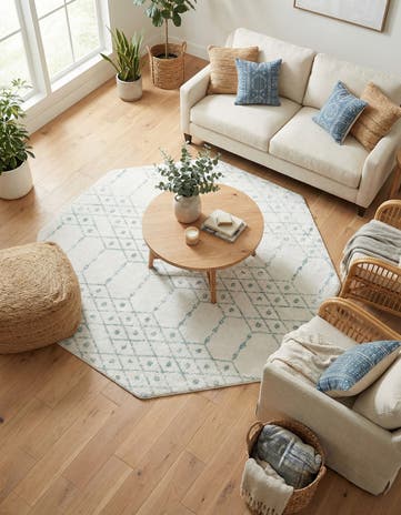 7' 10 x 7' 10 Paxon Trellis Octagon Rug