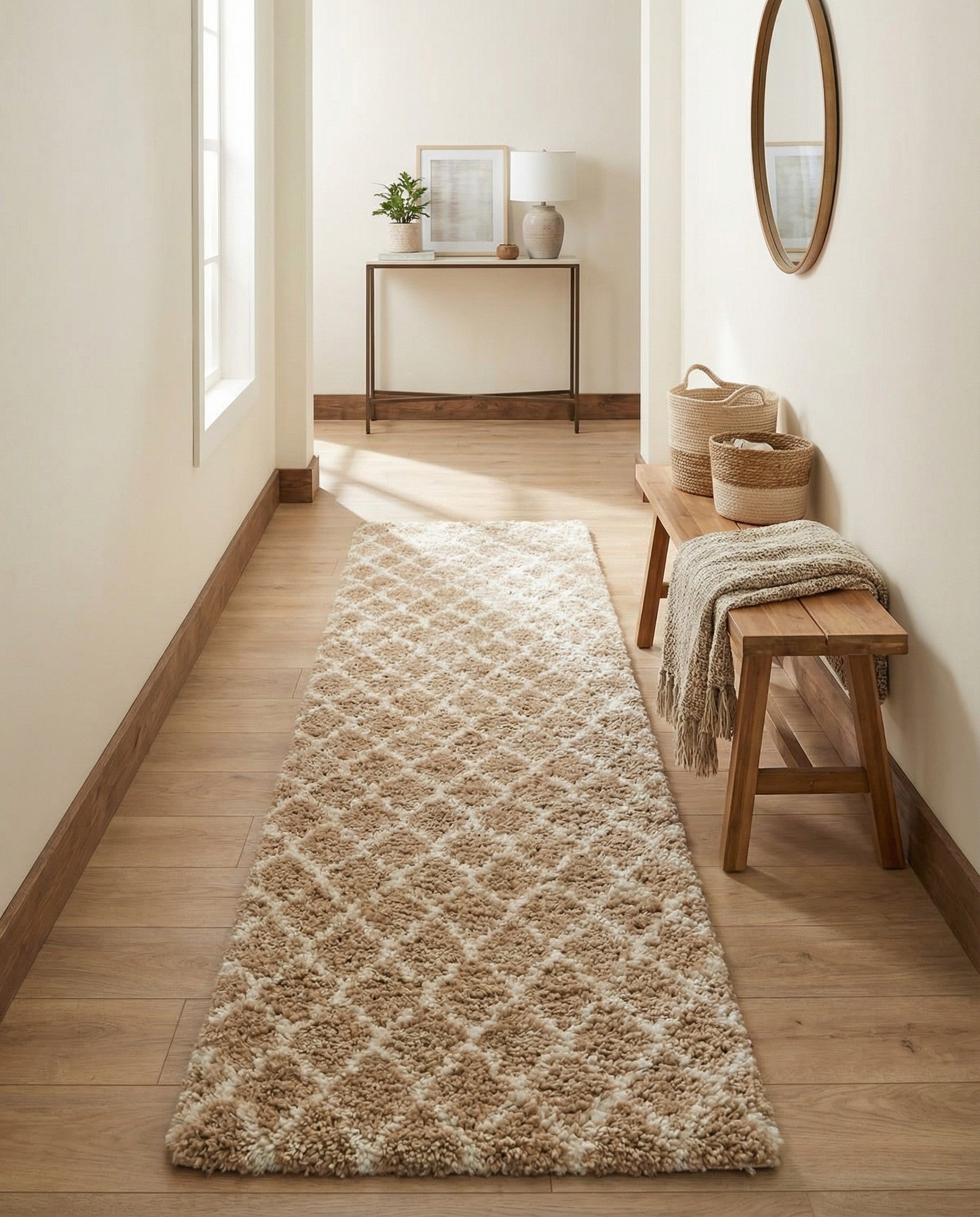  2' 7 x 10' Moroccan Shag Runner Rug