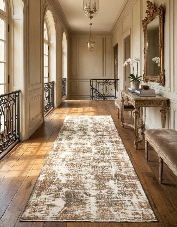 Detail image of 4' 11 x 10' Vintage Royal Runner Rug