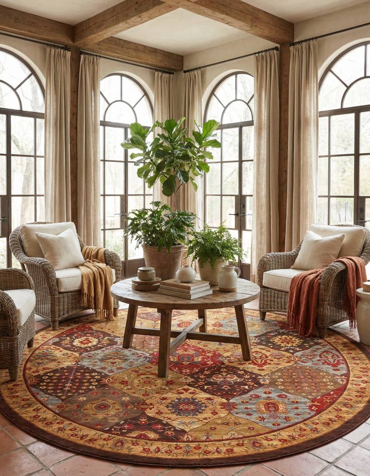 Detail image of 12' 2 x 12' 2 Kensington Round Rug