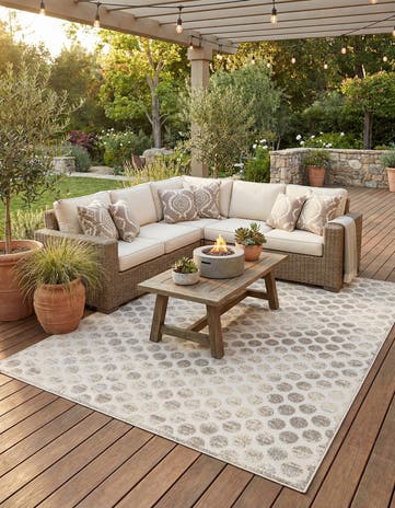 9' x 12' Easy-Clean Sabrina Soto Indoor / Outdoor Rug