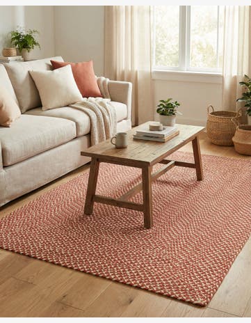 4' 1 x 6' 1 Handmade Tweed Braided Jute Rug