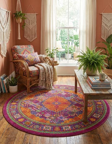 5' 3 x 5' 3 Calypso Round Rug