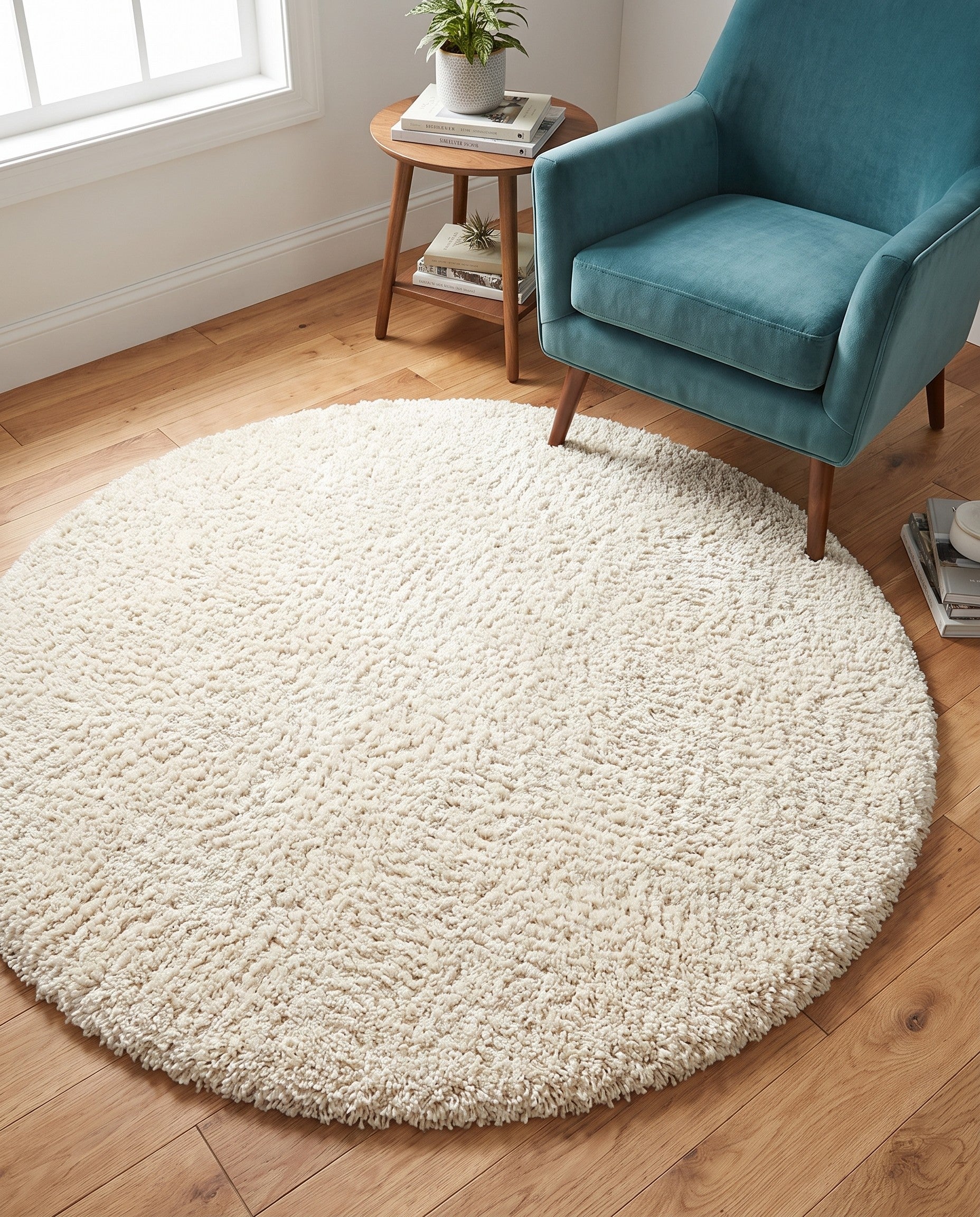 5' x 5' Infinity Shag Round Rug