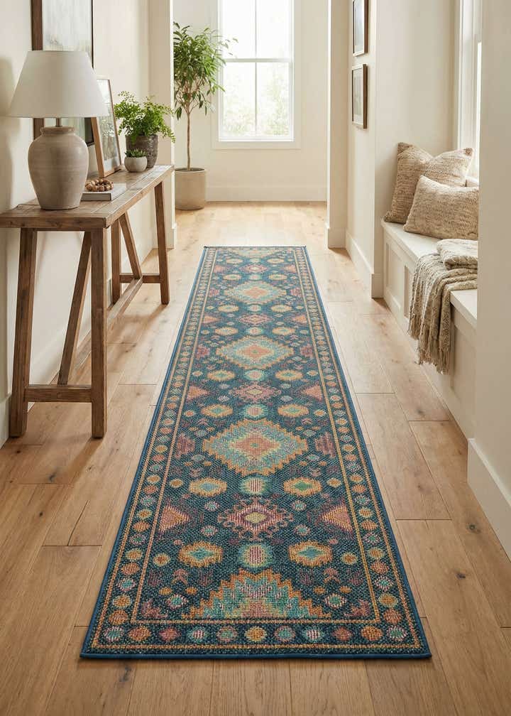 2' 7 x 12' Easy-Clean Baja Indoor / Outdoor Runner Rug