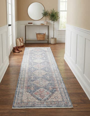 Blue Noble Runner Rug