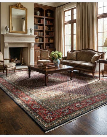 9' 10 x 12' 10 Tabriz Mahi Rug