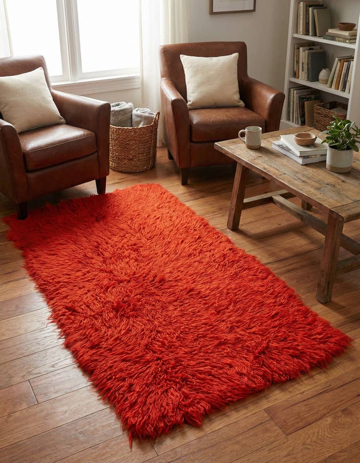 Detail image of  2' 1 x 4' 3  Hand Knotted Moroccan Wool Runner Rug