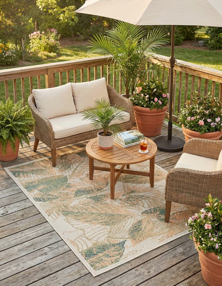 4' x 6' Easy-Clean Baja Indoor / Outdoor Rug