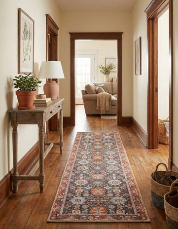2' x 8' Washable Timeless Runner Rug