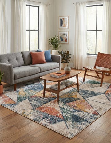 7' 3 x 7' 3 Gemstone Square Rug