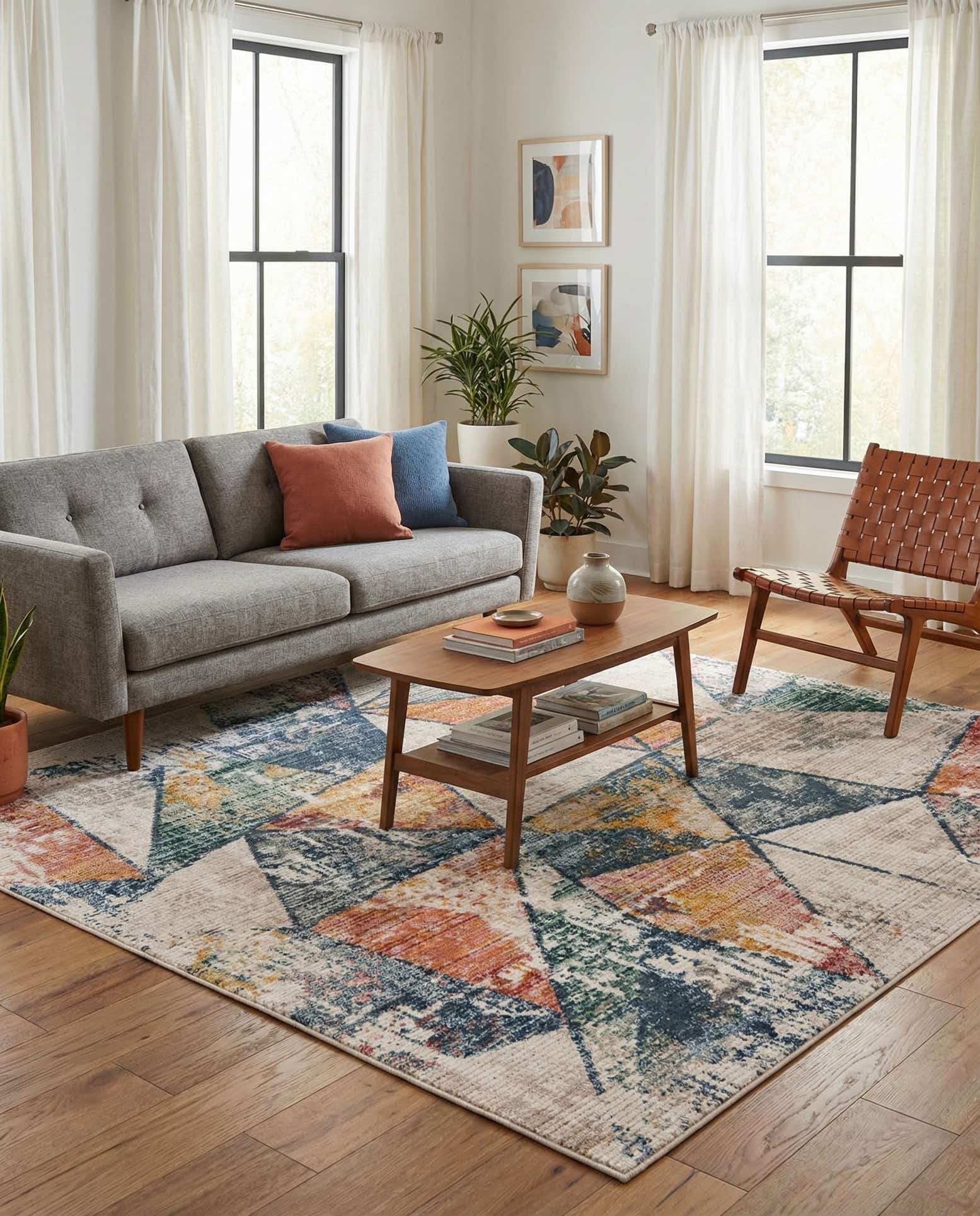 7' 3 x 7' 3 Gemstone Square Rug